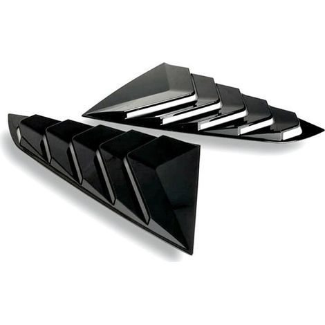 Baguette de finition noire pour persienne de vitre latérale arrière pour Mustang S650 2024 (1/5)