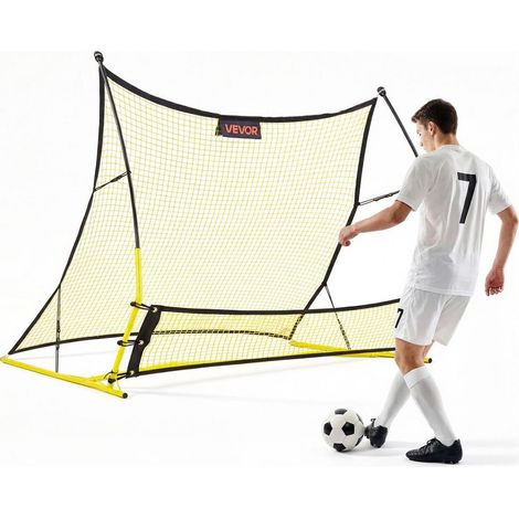 Adolescents Adultes avec Sac de Rangement Rebondisseur Football Filet Entraînement 2 en 1 et Ancrages 183x108cm (1/5)