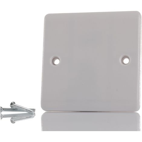 Rs Pro – Prise de courant 1 emplacement – Montage en saillie – Urée formaldéhyde – Couleur blanche – Accessoire : couvercle (1/3)