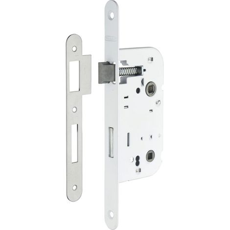 Serrure monopoint encastrée à condamnation – Entr'axe 70mm – Acier embouti 10mm – Têtière à bouts ronds – Installation rapide (1/5)
