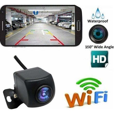 Caméra de recul sans fil HD WiFi – Vision nocturne 5-10m – Moniteur LCD étanche IP67 – Angle de vision 120° à 150° (1/5)