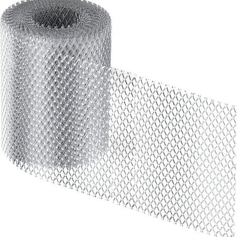 (15CMX600CM )Protection de gouttière en maille d'aluminium robuste pour gouttières Pour découpe de feuilles 15 x 600 cm (1/5)