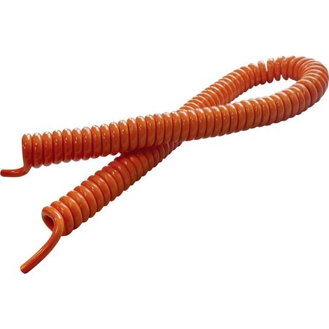 BKL Electronic 1506100 Cavo a spirale H05BQ-F 400 mm / 1600 mm 4 G 0.75 mm² Arancione 1 pz.
