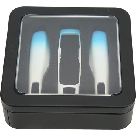 3 pièces coque de protection en silicone pour télécommande de clé de voiture Cayenne 2011-2017 bleu blanc (1/5)