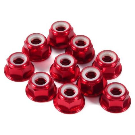 Metal Lock Nuts, Self-Locking Nuts, Nylon Insert, Aluminum Flange, M2, M3, M4, M5, 10pcs/lot for Industry (1/3)