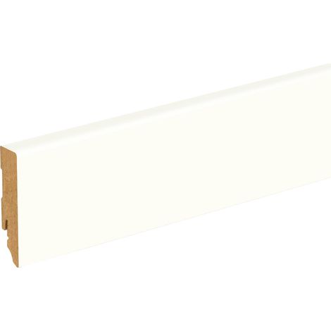 Neuhofer Fußleiste 240 cm 70 x 19 mm weiß Sockelleiste (1/3)
