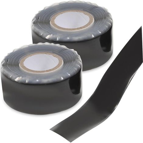 Lot de 2 Ruban De Réparation De Tuyau D'eau Ruban De Réparation De Plombiers Bande Congélateur Bande De Fil Ruban Adhésif En Vinyle Durite Lave-vaisselle Réfrigérateur Caoutchouc