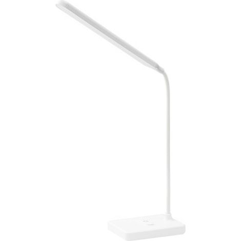 Lampe de bureau LED à commande tactile, angle réglable, lampe de lecture, douce pour les yeux, table pliable pour le travail, les voyages, le dortoir, branchez la batterie au lithium rechargeable de 1