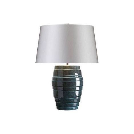 Elstead Neptune - Lampe de table à 1 lumière émail bleu, E27 (1/3)
