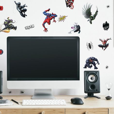 32 Stickers Personnages Spiderman Marvel