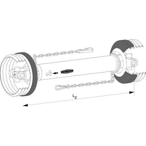 Albero cardanico senza forcella W2400 L: 860 mm Walterscheid WALTERSCHEID W2400860S4S5