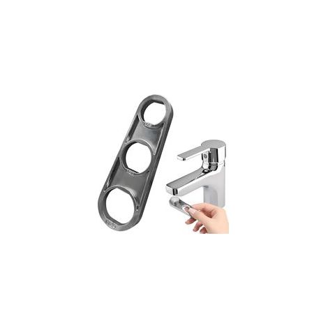 M16/M18/M20/M22/M24/M28 Clé à Barboteuse pour RobinetAérateur Buse Mélangeuse AérateurChromée Clé de Mousseur Robinet M24Outil Polyvalent pour l'Ajustement du Débit d'Eau
