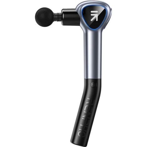 Pistola de masaje muscular Renpho Reach con 5 velocidades y 4 cabezales intercambiables, Negro (1/4)