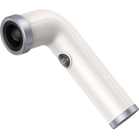 Ventilateur électrique portable sans pales avec affichage numérique, tube flexible et pliable, appareil de refroidissement extérieur portable (abricot) (1/5)