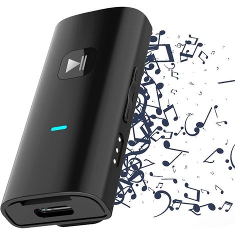 BT5.0 Lavalier Zwei-in-Eins Bluetooth-kompatibler Empfänger Drahtloser TF-Sender