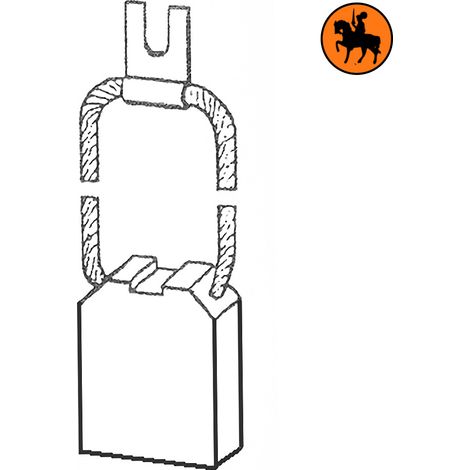 Ensemble de 4 balais de charbon NYK 6172-70251 12,5x25x33mm