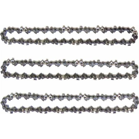 Set of 3 Pole Pruning Chains for 10" (25 cm) Guide Bars, 40 Drive Links, Low Kickback, Compatible with Black & Decker, , Ferrex, Primaster and others (1/5)