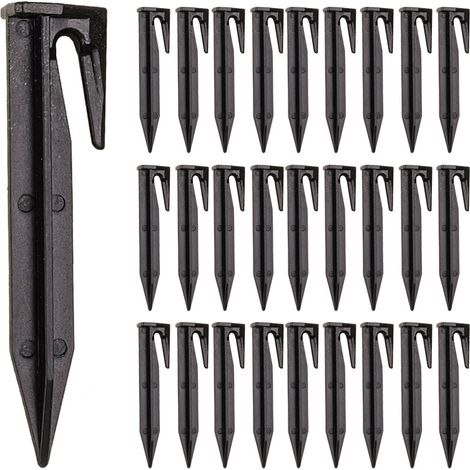 Lot De 100 Piquets De Fixation Pour Câbles Périphériques - Accessoires Pour Robots Tondeuses  - Installation Facile et Rapide