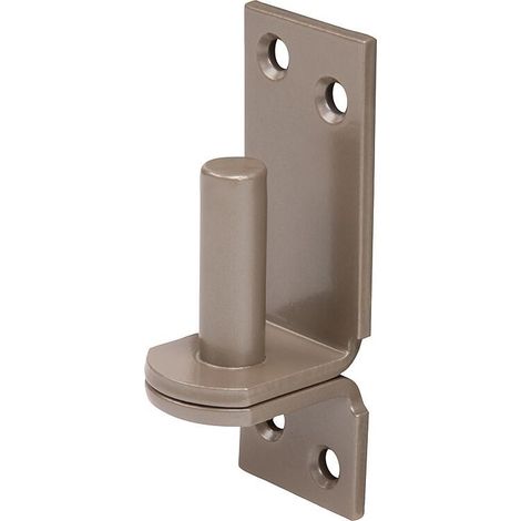 Gond sur plaque DURAVIS® ⌀ 13 mm, crochet DI, matériau : Acier, bleu zingué, surface : beige nacré RAL 1035 (1/3)