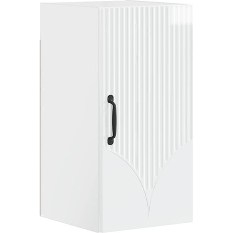 Badezimmer-Wandschrank HOORN Hochglanz Weiß 30 x 31 x 59 cm vidaXL (1/5)