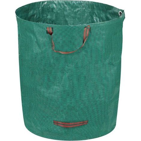 Sac de jardinage 120 litres déchets verts sac robuste réutilisable avec poignée imperméable renforcée pour l'élagage des branches (1/5)