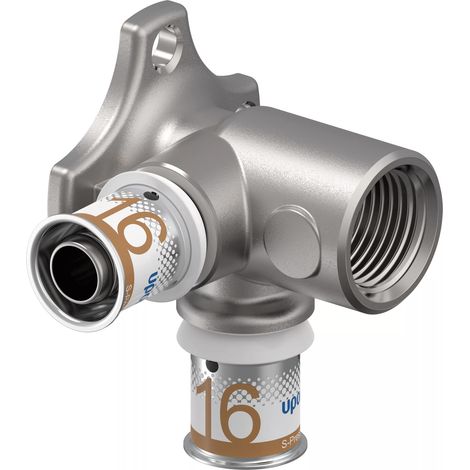 Uponor S-Press PLUS Rosone doppio a parete 90° L long 16-Rp1/2"FT-16, 1070648