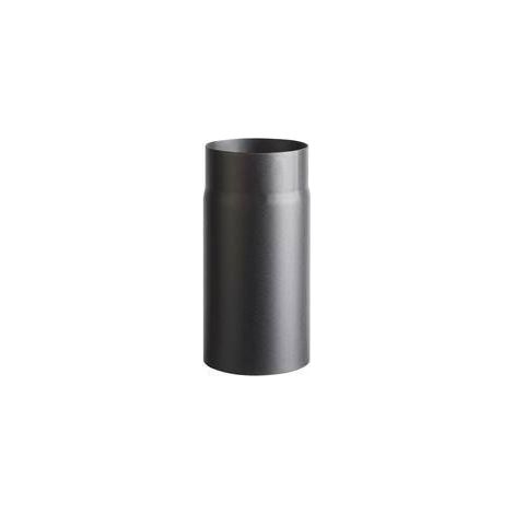 2 x TUBO PORCELLANATO D 12 X H  25CM NERO OPACO TOP
