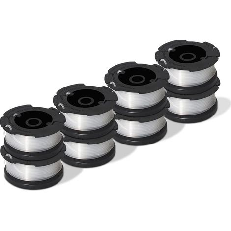 Nylon-Trimmerfadenspule für Black+Decker AF-100-3ZP kompatiblen Trimmer – 10er-Pack (1/5)