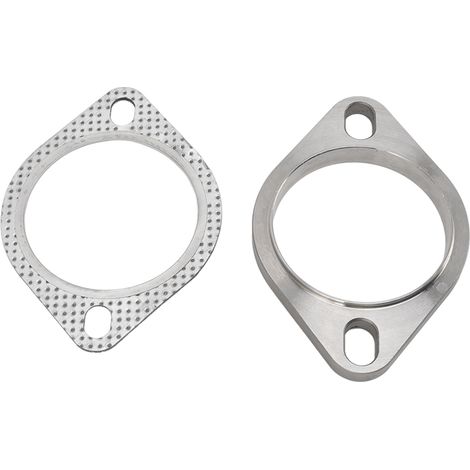 Kit de raccordement universel en alliage métallique pour bride d'échappement 3 pouces (2 boulons) pour tuyau de descente et collecteurs Catback (1/5)