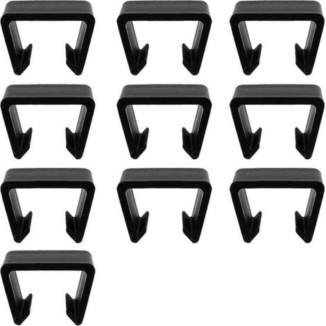 10 Pièces Patio Meubles Agrafes, 6.3CM Clips de Canapé D'extérieur en Plastique Clips de Fixation pour Meubles en Osier Robustes Connecteur Sectionnel pour Rotin Chaises Jardin Canapé (1/5)