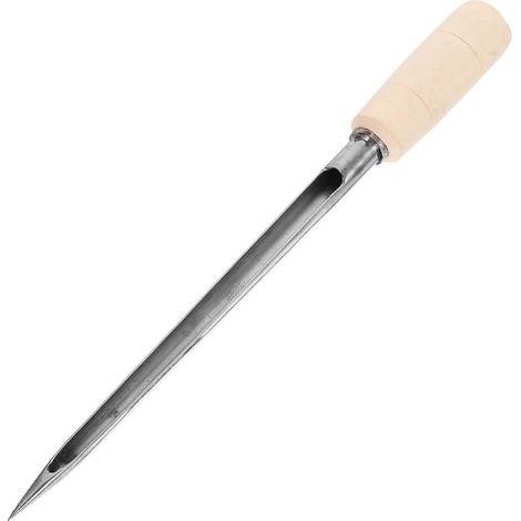 Bodenprobenahmesonde für Getreide (Weizen, Mais), wiederverwendbare Sonde für Reis, Getreideprobennehmer mit Holzgriff – 25,00 x 2,50 x 1,00 cm (1/3)