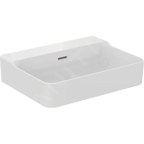 Ideal Standard Conca Ceram - Lavabo 600x450 mm, avec trop-plein, sans trou pour robinet, blanc T378901 (1/5)