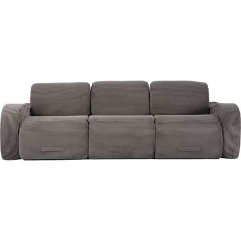 Canapé d'angle nuage modulaire avec pouf (1/4)