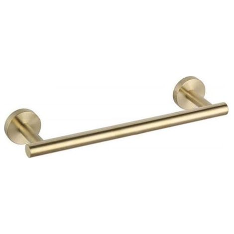 Towel Rail with Hole, 304 Stainless Steel Towel Bar, Bathroom Towel Rail, Brushed Nickel Towel Bar for Bathroom, Kitchen, Gold, 30 cm