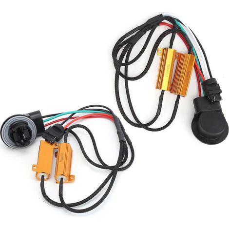 2 Stück 50W 3157B LED-Decoder-Lastwiderstand Canbus-Blitzfehlerfreier Unterdrücker für Autoscheinwerfer Nebelscheinwerfer
