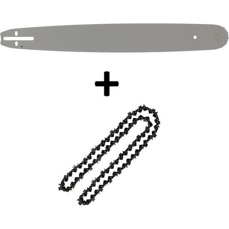 Guide 20 pouces (50 cm) avec chaîne 76 maillons pour tronçonneuse