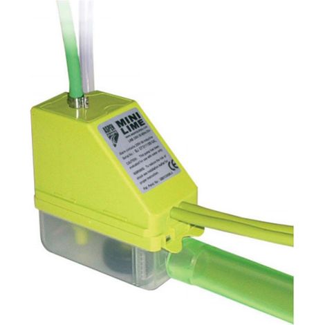 Bomba de condensado con canaleta para aire acondicionado Mini Lime + Silent (1/5)