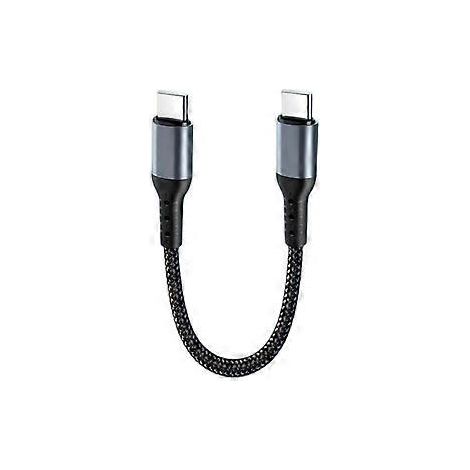 25 cm langes, 90-Grad-Winkel-USB-C-auf-USB-C/USB-Schnellladekabel für Ladehüllen, USB-Typ-C-Kabel (Typ C auf Typ C gerader Stecker) (1/5)