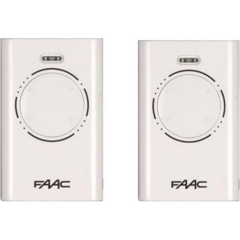 Elle – Télécommande 4 canaux 868 Mhz – Code tournant – Alimentation 3V avec piles CR2032 – Pack de 2 pour motorisations FAAC
