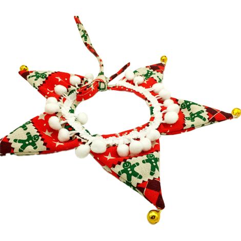 Collier Pour Chien - Collier De Fête Avec Ruban Et Clochette - Pour Chiens Et Chats - Taille Réglable - 1 Pièce (1/5)