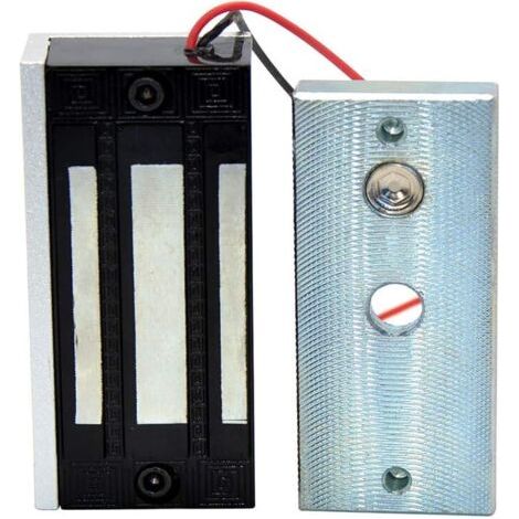 1 Serrure magnétique 60kg 12V NC, imperméable pour porte bois verre métal système contrôle accès (1/5)