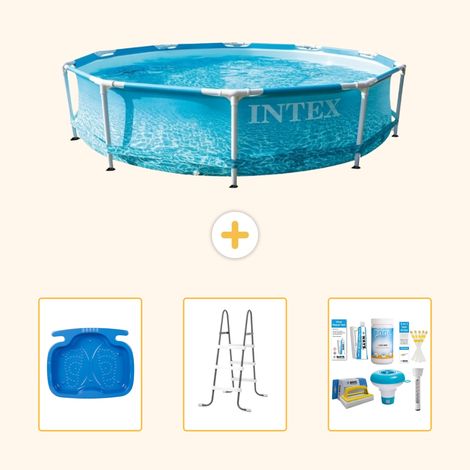Intex Piscine Tubulaire Ronde - 305x76 cm - 4-pièces  S22440