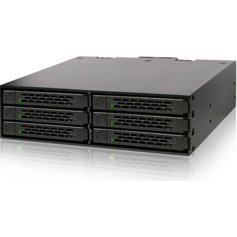 ICY Dock Icy Dock MB996SP-6SB - 4 cm - 6 Gbit/s - Noir - 146 mm - 148 mm - 41 mm
