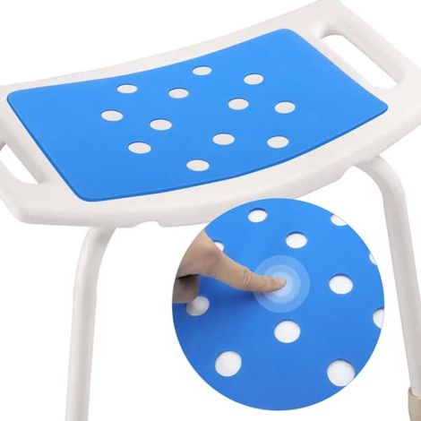 BelleRise - Chaise de douche pliable pour personnes âgées, avec coussin d'assise antidérapant et chaud auto-adhésif (un coussin). (1/5)