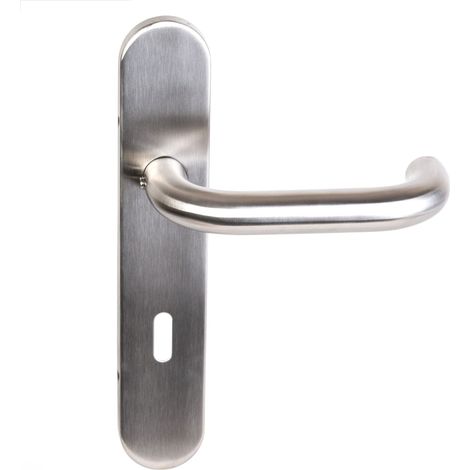 Maniglia per porta - KLOSE Besser - su Placche, modello "Karina a U", in acciaio inox 304  Trou petite clé