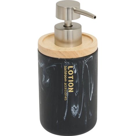 Dosificador de jabón léa 270 ml efecto mármol negro - 5five