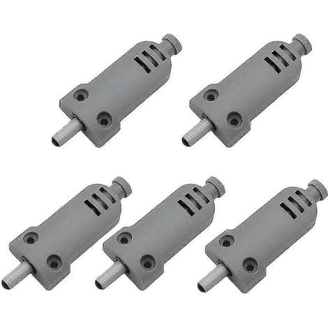 Lot de 6 amortisseurs de porte de placard/meuble, fermeture douce et silencieuse, pour portes de cuisine robustes - Gris (1/5)