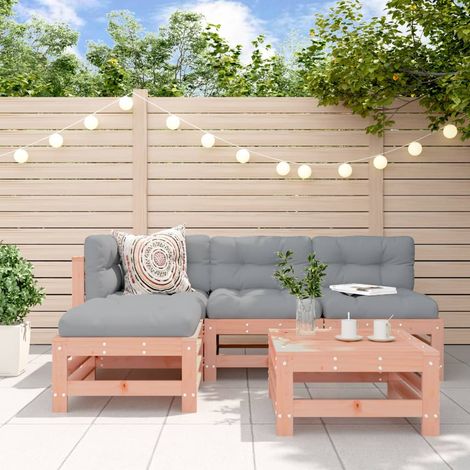 5-tlg. Garten-Lounge-Set Massivholz Douglasie (1/5)