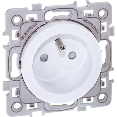 Prise 2 pôles + terre Aurigny 2 - EUR'OHM (1/2)