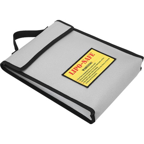 Sac de stockage anti‑incendie pour batteries lithium d'avions modèles, résistant aux explosions. (1/5)